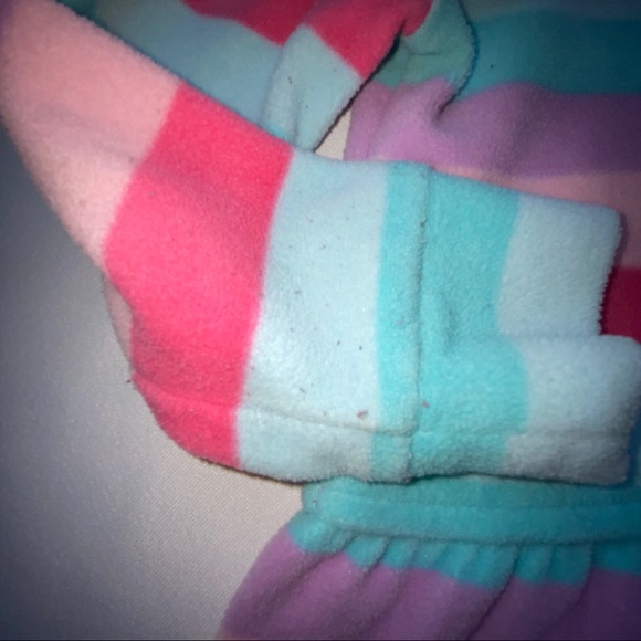 Childrens Place Girls Fleece Multi-Stripe Full Front Zip-up Hoodie - Picture 9 of 16